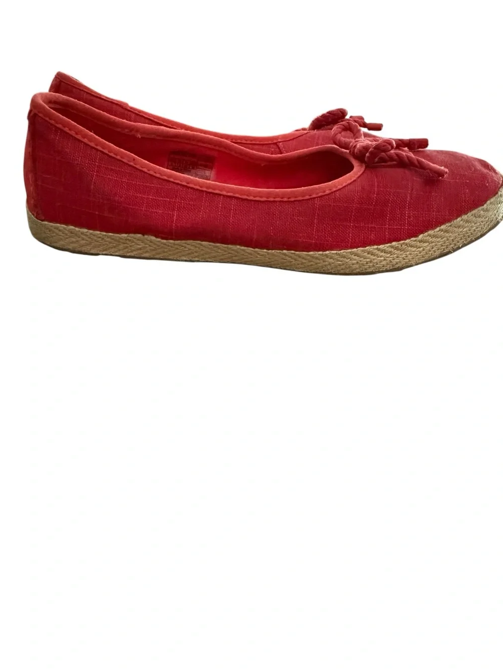UGG Australia Coral Canvas Ballet Flats Espadrille Slip On Shoes Size 9 Coastal